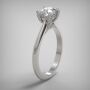 PAVE SOLITAIRE RING  LR236